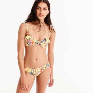 NWOT JCrew Liberty Ruffle Bikini Set, 34B top, M b